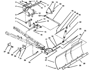 Part Location Diagram of 79-5460-0 Toro Lift Arm