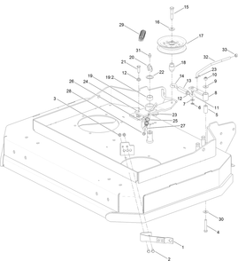Idler And Brake Assembly Diagram and Parts List for 2711 316000001 - 316999999 Toro Lawn Tractor Accessories