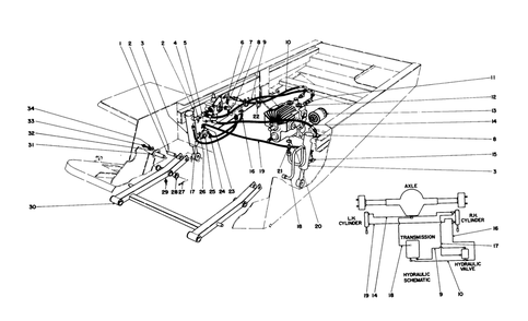 Hydraulic Valve And Lift Arm And Cylinders Diagram and Parts List for 30550 80000001 - 89999999 Toro Lawn Tractor