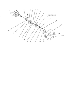 Gear Case/Wheel Diagram and Parts List for 20028 9900001 & UP Toro Lawn Mower