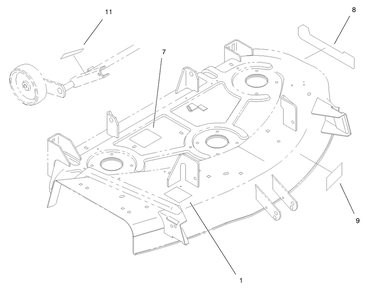 Decal Assembly Diagram and Parts List for 78358 8900001 - 8999999 Toro Lawn Mower