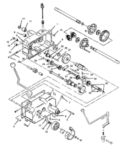 Transmission 8-Speed Diagram and Parts List for 73380 4900001 - 4999999 Toro Lawn Tractor