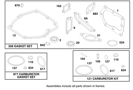 Engine Briggs & Stratton Model 12h807-0660-01 Diagram and Parts List for 20480 7900001 - 7999999 Toro Lawn Mower