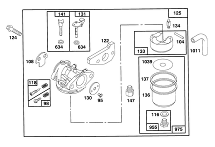 Engine Gts-150 Diagram and Parts List for 20928BC 59000001 - 59999999 Toro Lawn Mower