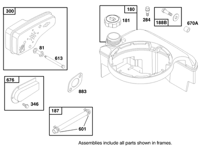 Engine Briggs & Stratton Model 12h802-0658-01 Diagram and Parts List for 20469 7900001 - 7999999 Toro Lawn Mower
