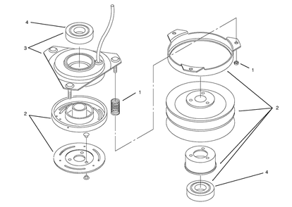 Clutch 92-6885 Diagram and Parts List for 72104 8900001 - 8900599 Toro Lawn Tractor