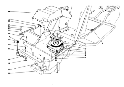 Part Location Diagram of 28-0100 Toro Right Hand HOOD HINGE PIN