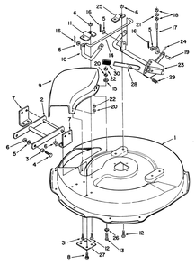 Mower Deck & Front Mount Diagram and Parts List for R3-12B602 2000001 - 2999999 Toro Lawn Tractor