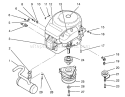 Engine And Clutch Assembly Diagram and Parts List for 72040 3900001-3999999 - 1993 Toro Lawn Tractor