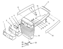 Hood Assembly Diagram and Parts List for 72040 3900001-3999999 - 1993 Toro Lawn Tractor
