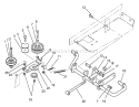 Idler And Pedal Shaft Assembly Diagram and Parts List for 72040 3900001-3999999 - 1993 Toro Lawn Tractor