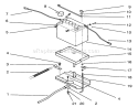Battery Assembly Diagram and Parts List for 72040 3900001-3999999 - 1993 Toro Lawn Tractor