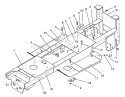 Main Frame Assembly Diagram and Parts List for 72040 3900001-3999999 - 1993 Toro Lawn Tractor