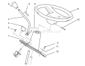 Steering Wheel And Console Assembly Diagram and Parts List for 72040 3900001-3999999 - 1993 Toro Lawn Tractor