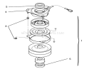 Clutch Assembly 92-1686 Diagram and Parts List for 72041 3900001-3999999 - 1993 Toro Lawn Tractor