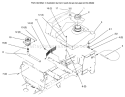 Fuel Tank And Hydro Reservoir Diagram and Parts List for 72045 6900001-6999999 - 1996 Toro Lawn Tractor