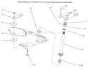 Lower Steering Diagram and Parts List for 72045 6900001-6999999 - 1996 Toro Lawn Tractor