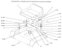 Seat Diagram and Parts List for 72045 6900001-6999999 - 1996 Toro Lawn Tractor