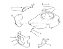 Blower Housing & Baffles Diagram and Parts List for 72045 6900001-6999999 - 1996 Toro Lawn Tractor