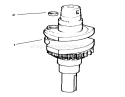 Crankshaft Diagram and Parts List for 72045 6900001-6999999 - 1996 Toro Lawn Tractor