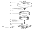Air Intake/filtration Diagram and Parts List for 72045 7900001-7999999 - 1997 Toro Lawn Tractor
