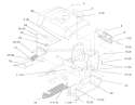 Fender And Footrest Diagram and Parts List for 72045 7900001-7999999 - 1997 Toro Lawn Tractor