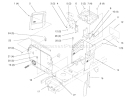 Hoodstand And Firewall Diagram and Parts List for 72045 7900001-7999999 - 1997 Toro Lawn Tractor
