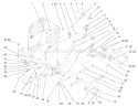 Lift Lever And Height Of Cut Diagram and Parts List for 72045 7900001-7999999 - 1997 Toro Lawn Tractor