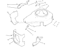 Blower Housing & Baffles-Kohler Diagram and Parts List for 72045 7900001-7999999 - 1997 Toro Lawn Tractor