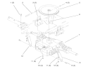 Transaxle-Gear Diagram and Parts List for 72045 8900400-8999999 - 1998 Toro Lawn Tractor