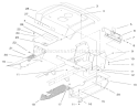Fender & Footrests Assembly Diagram and Parts List for 72047 9900001-9999999 - 1999 Toro Lawn Tractor