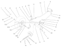 Front Axle Assembly Diagram and Parts List for 72047 9900001-9999999 - 1999 Toro Lawn Tractor