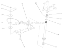 Lower Steering Assembly Diagram and Parts List for 72047 9900001-9999999 - 1999 Toro Lawn Tractor