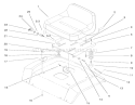 Seat Assembly Diagram and Parts List for 72047 9900001-9999999 - 1999 Toro Lawn Tractor