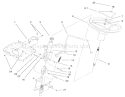 Steering Wheel & Tilt Assembly Diagram and Parts List for 72047 9900001-9999999 - 1999 Toro Lawn Tractor