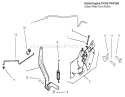 Engine Controls Diagram and Parts List for 72047 9900001-9999999 - 1999 Toro Lawn Tractor