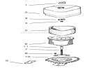 Air Intake/filtration Diagram and Parts List for 72049 200000001-200999999 - 2000 Toro Lawn Tractor