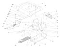 Fender & Footrests Assembly Diagram and Parts List for 72049 200000001-200999999 - 2000 Toro Lawn Tractor