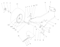 Front Axle Assembly Diagram and Parts List for 72049 200000001-200999999 - 2000 Toro Lawn Tractor