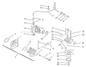 Fuel System Diagram and Parts List for 72049 200000001-200999999 - 2000 Toro Lawn Tractor