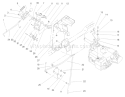 Gear Shift Linkage Assembly Diagram and Parts List for 72049 200000001-200999999 - 2000 Toro Lawn Tractor