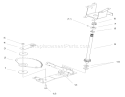 Lower Steering Assembly Diagram and Parts List for 72049 200000001-200999999 - 2000 Toro Lawn Tractor
