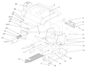 Fender And Footrests Assembly Diagram and Parts List for 72051 220000001-220999999 - 2002 Toro Lawn Tractor