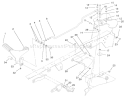 Hydraulic Controls Assembly Diagram and Parts List for 72051 220000001-220999999 - 2002 Toro Lawn Tractor