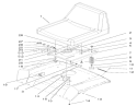 Part Location Diagram of 104-5027 Toro Support Seat Assembly