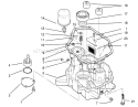 Oil Base & Pump Assembly Diagram and Parts List for 72060 3900001-3999999 - 1993 Toro Lawn Tractor