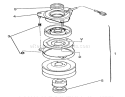 Clutch Assembly 92-1686 Diagram and Parts List for 72060 3900001-3999999 - 1993 Toro Lawn Tractor