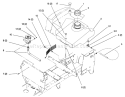 Fuel Tank and Hydro Reservoir Diagram and Parts List for 72064 6900001-6999999 - 1996 Toro Lawn Tractor