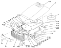 Hood and Grill Diagram and Parts List for 72064 6900001-6999999 - 1996 Toro Lawn Tractor