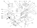 Hoodstand and Firewall Diagram and Parts List for 72064 6900001-6999999 - 1996 Toro Lawn Tractor